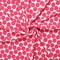 White-Pink Poly Dot Print Liverpool Double Knit Fabric By the Yard